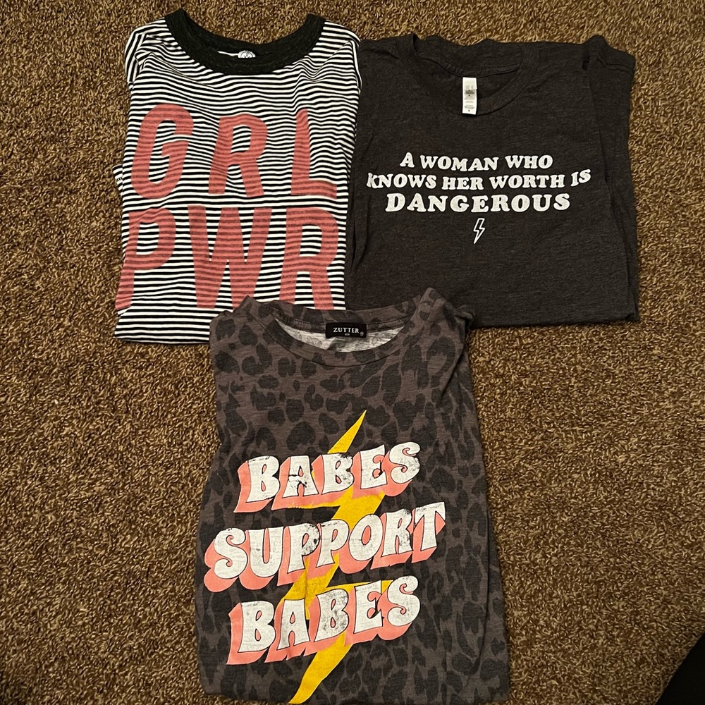 ✨Set of 3✨ Girl Power Graphic Tees